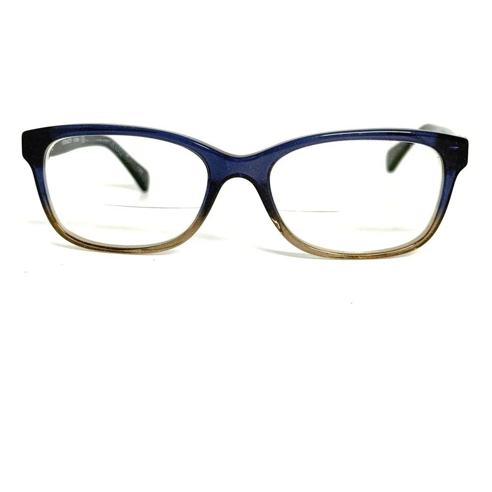 Coach HC 6089 5474 Denim‎ Taupe Glitter Gradient Eyeglasses 51-16-135 HC6089